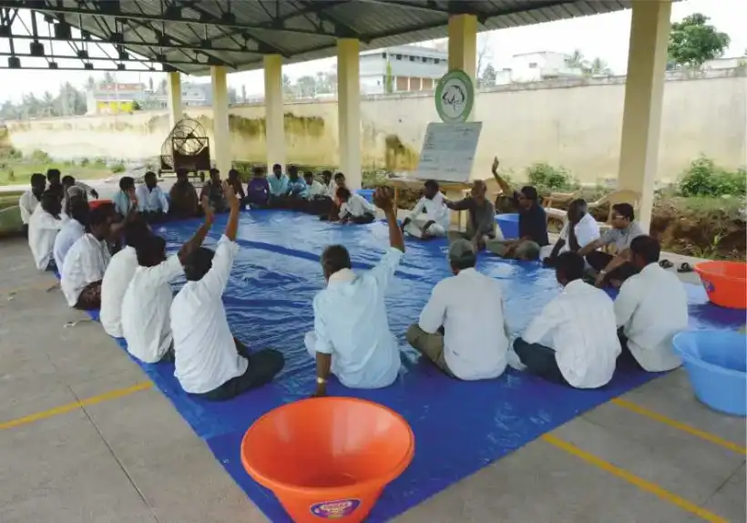 Farmer training session