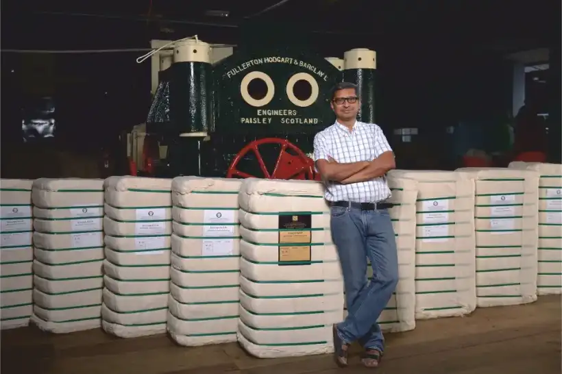 Cloth-packed bales at the Appachi factory